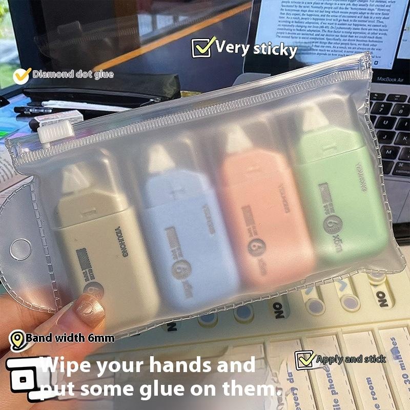 Glue Stick Pack - ขายดี-4 ชิ้น/1 ชุด เทปกาวสองหน้าแบบจุด ปลอดสารกรด ปลอดภัย