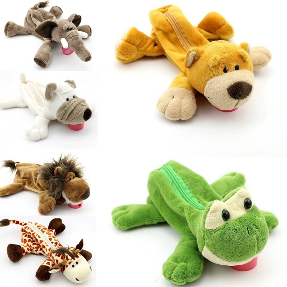 Lion Stationery & Office Supply(Kunshan)Co.Ltd - กระเป๋าดินสอสุดน่ารักลายสัตว์ป่าน่ารัก กระเป๋าใส่เครื่องเขียนลายสิงโตและลิง ความจุขนาดใหญ่ กระเป๋าเก็บของสำหรับนักเรียน อุปกรณ์การเรียน