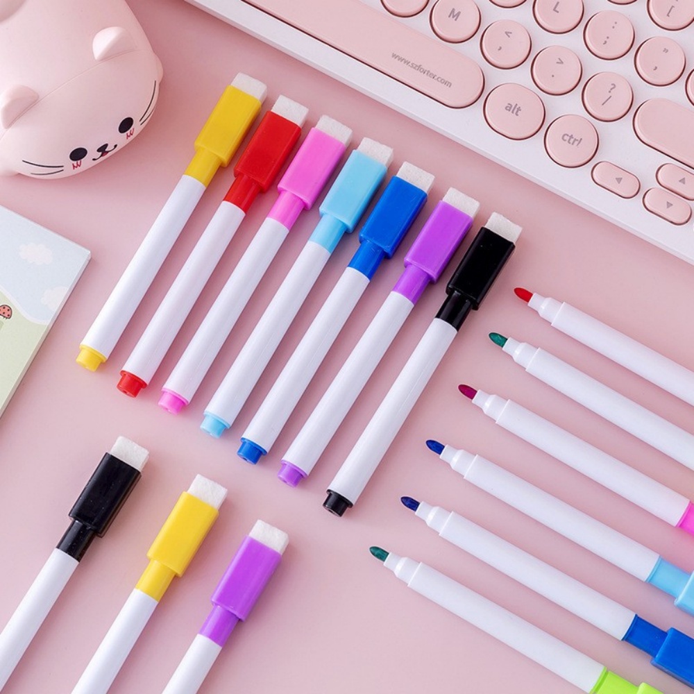 ปากกาไวท์บอร์ดลบได้ 8 สี พร้อม - Whiteboard Marker Set บทวิจารณ์และราคา